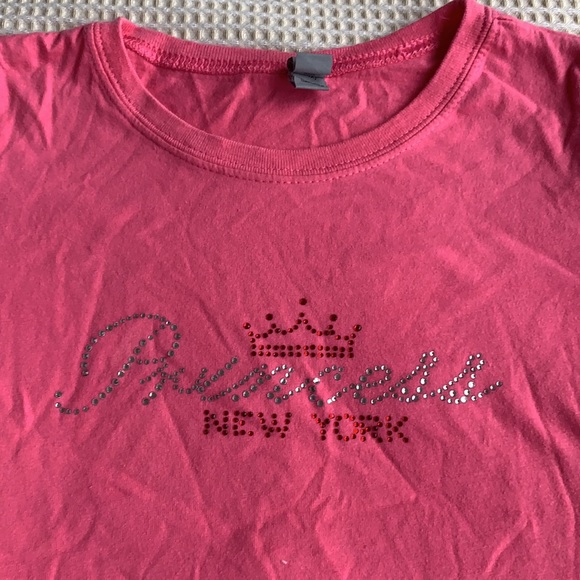 Retro Princess New York logo fitted Tee Size XS - Picture 2 of 4